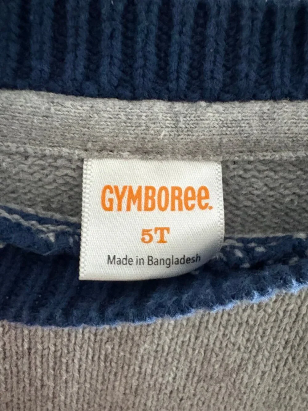 Gymboree 100% cotton train sweater, size 5T
